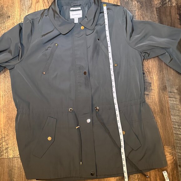 Charter Club Water Resistant Light Weight Transitional Jacket Raincoat - Picture 10 of 10